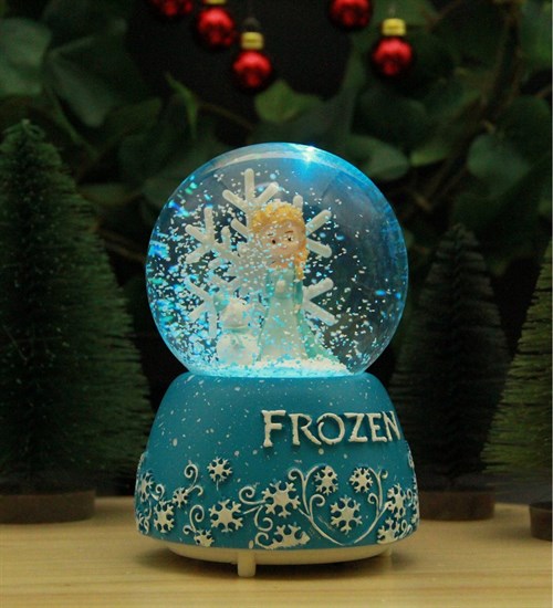 FROZEN Kar Küresi Işıklı ve Müzikli
