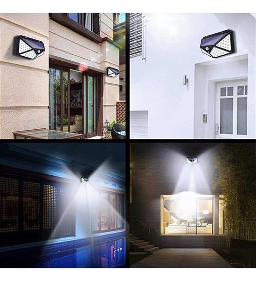 HAREKET SENSÖRLÜ 114 LEDLİ SOLAR GÜNEŞ ENERJİLİ BAHÇE AYDINLATMASI LAMBA 3 MODLU COB LED