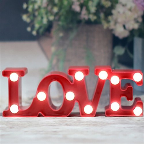 Işıklı Love Led Lamba