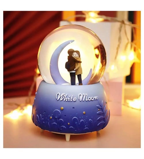 Kar Küresi Işıklı ve Müzikli Moonlight Love