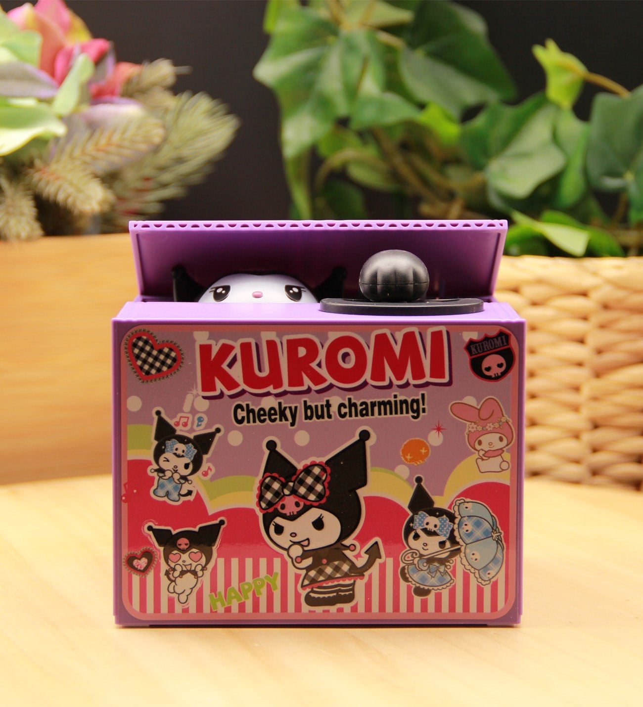KUROMİ Hırsız Kedi Kumbara Eğlenceli Pilli Kumbara