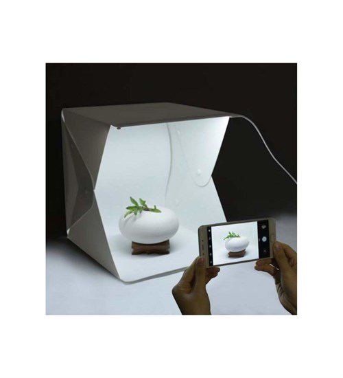 Led Işıklı Fotoğraf Studyosu Çadırı Portatif Katlanabilir Mini