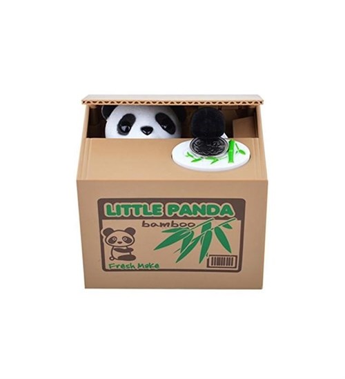 Para Yiyen Panda Kumbara - Hırsız PANDA Kumbara Eğlenceli Pilli Kumbara