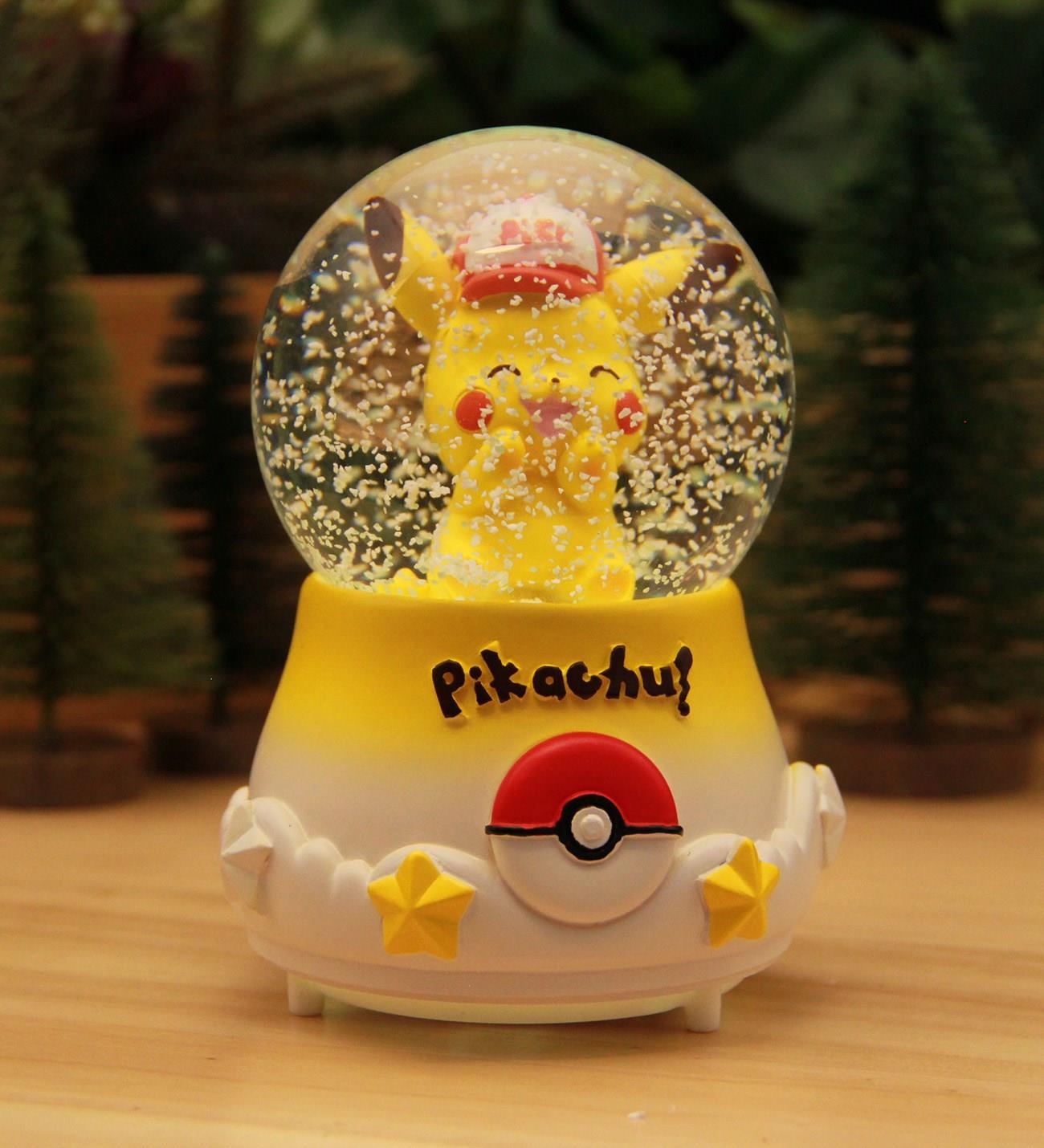 PİKACHU Işıklı ve Müzikli Kar Küresi Büyük Boy