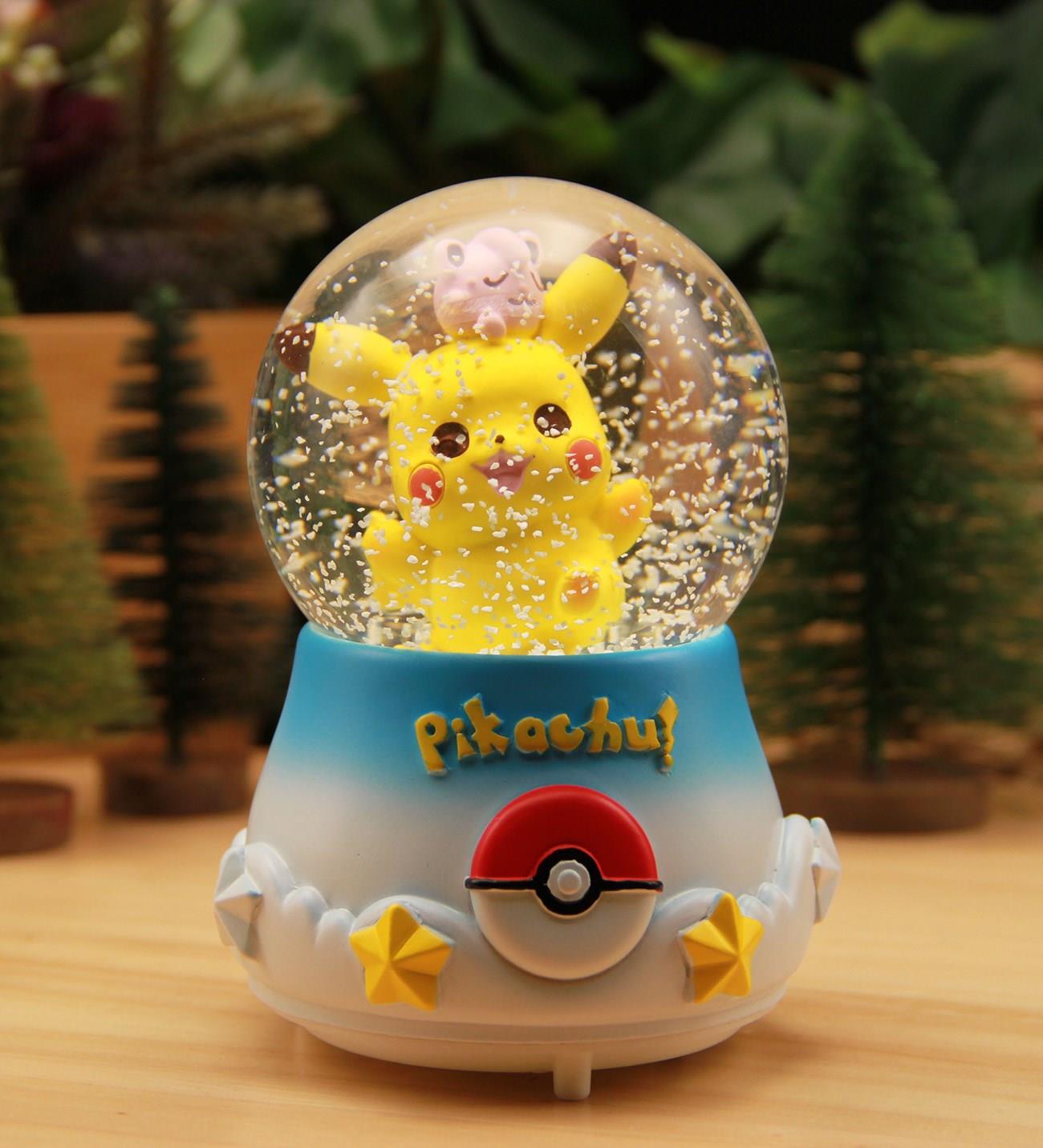 PİKACHU Işıklı ve Müzikli Kar Küresi Büyük Boy