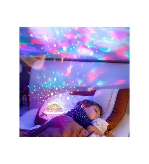 Ufo Starmaster Projeksiyon Gece Lambası Pembe