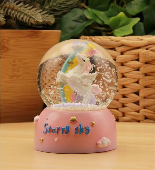 Unicorn Işıklı Kar Küresi