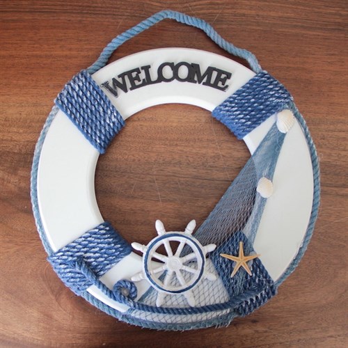 Welcome Kapı ve Duvar Süsü Ahşap
