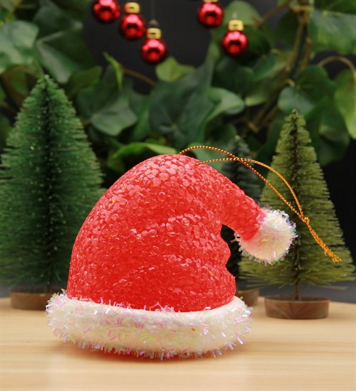 Yılbaşı Işıklı Noel Şapkası Merry Christmas