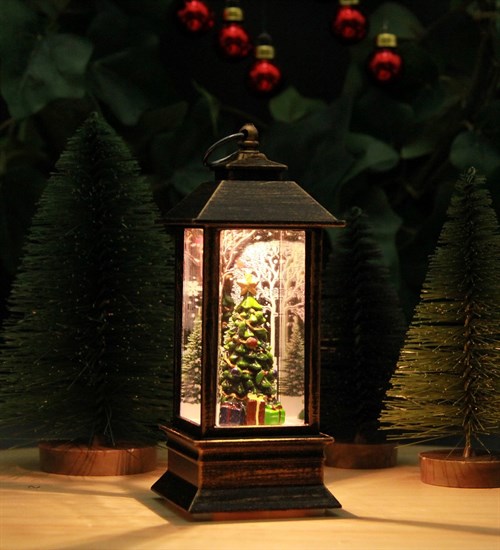Yılbaşı Noel Işıklı Fener Lamba Merry Christmas