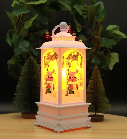 Yılbaşı Noel Işıklı Fener Lamba Merry Christmas