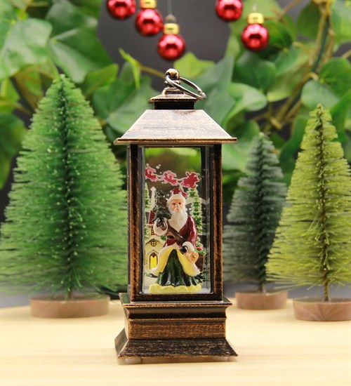 Yılbaşı Noel Işıklı Fener Lamba Merry Christmas