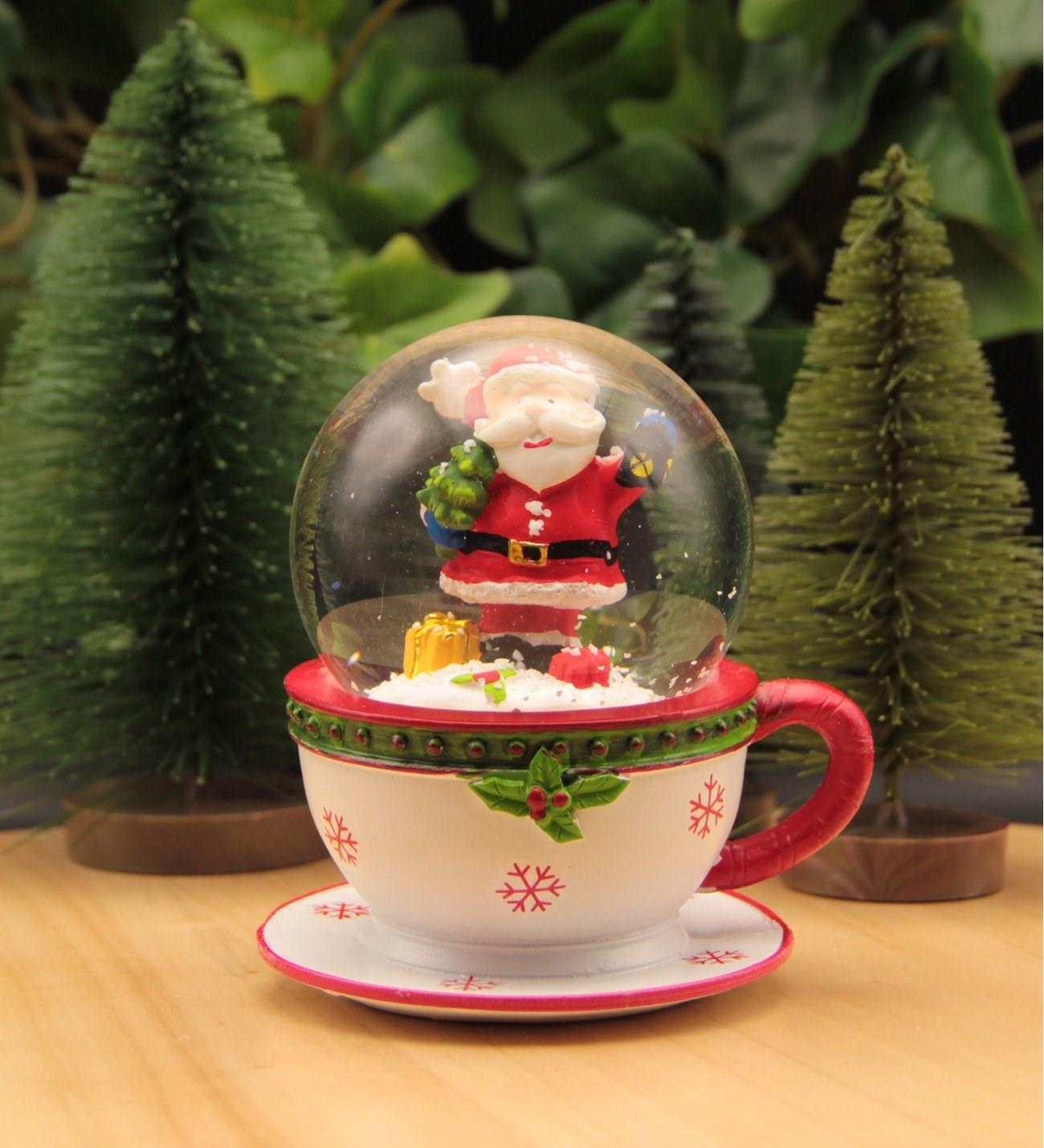 Yılbaşı Noel Kar Küresi Merry Christmas Fincan