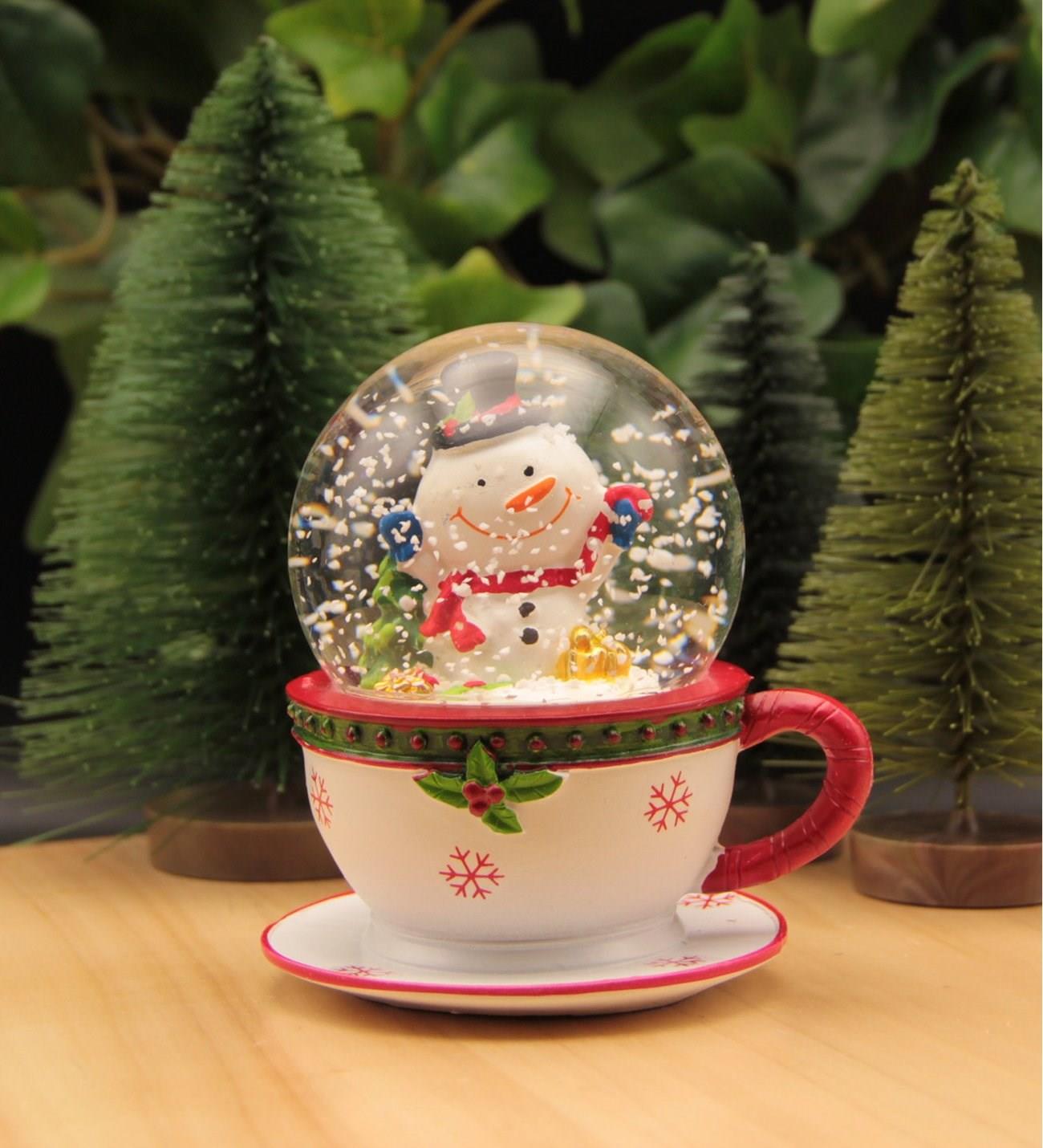 Yılbaşı Noel Kar Küresi Merry Christmas Fincan