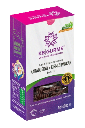 Filizlendirilmiş Karabuğday + Kırmızı Pancar Burgu Makarna