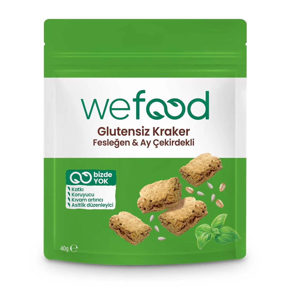 Glutensiz Vegan Fesleğenli Kraker