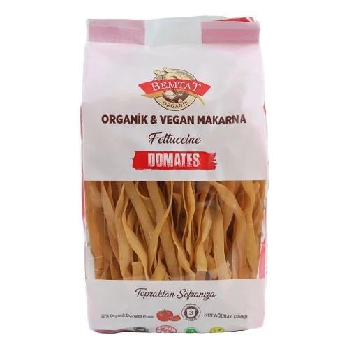 Organik (Vegan) Domatesli Fettucine Makarna