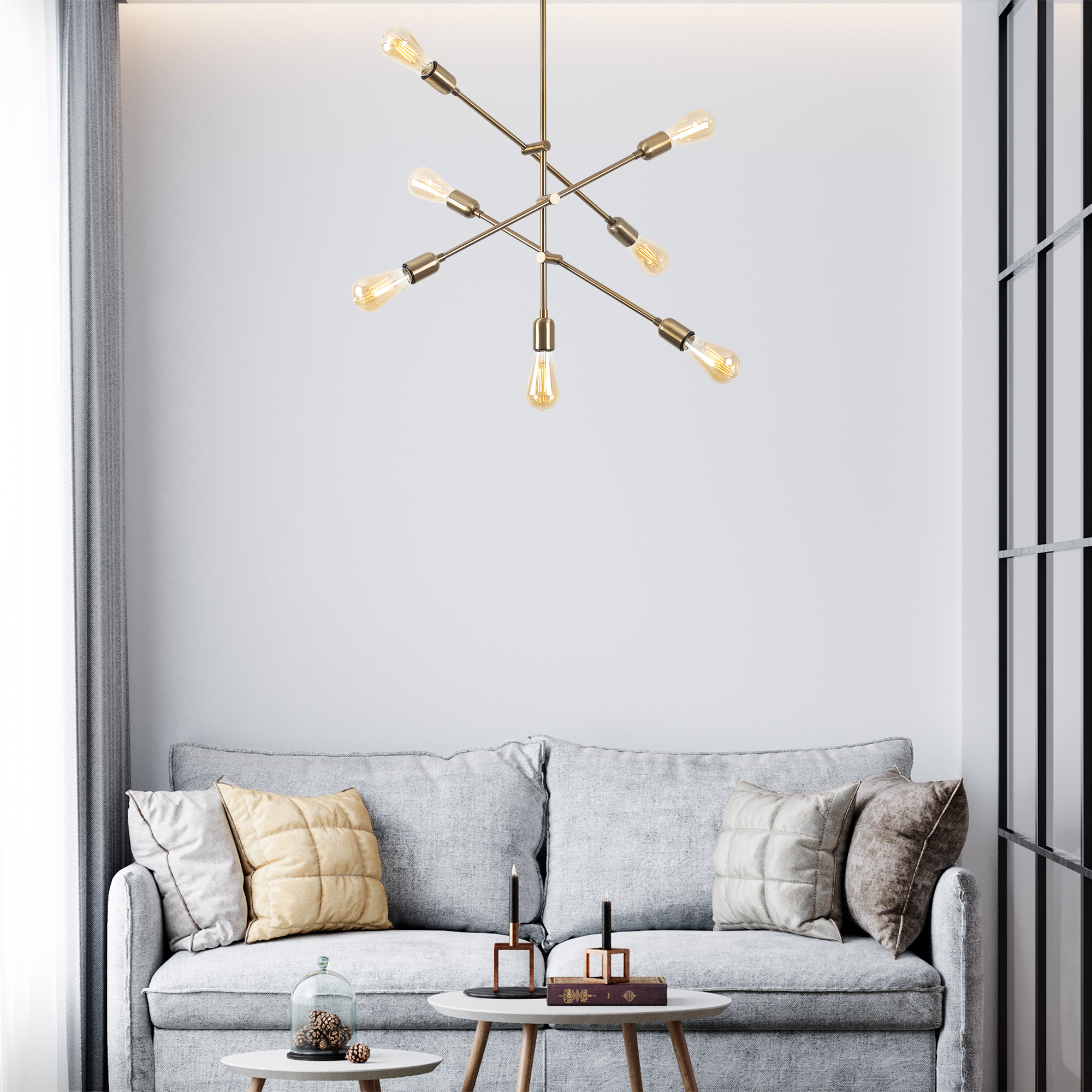 Rustik 7Li Avize Eskitme Beste-10355