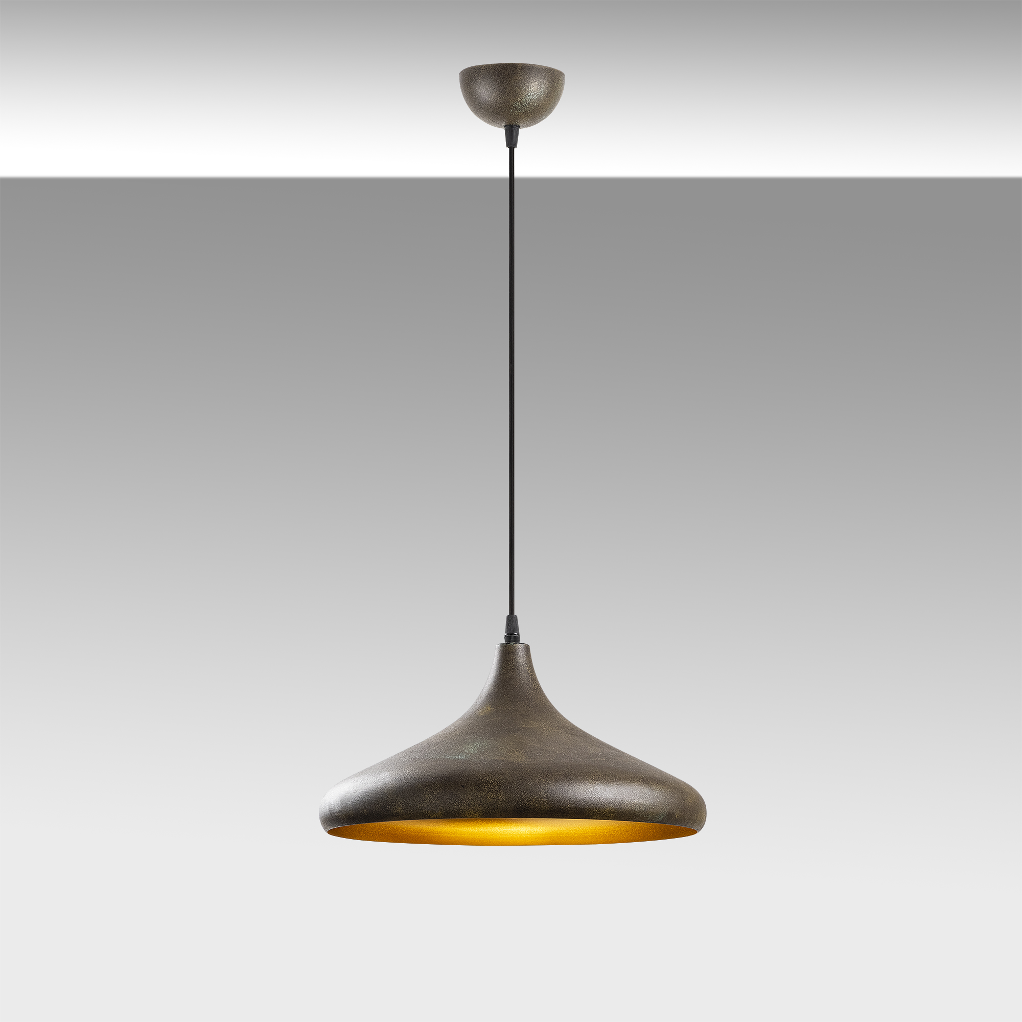 Metal Sıvama Tekli Sarkıt Vintage Gold Barek-11544
