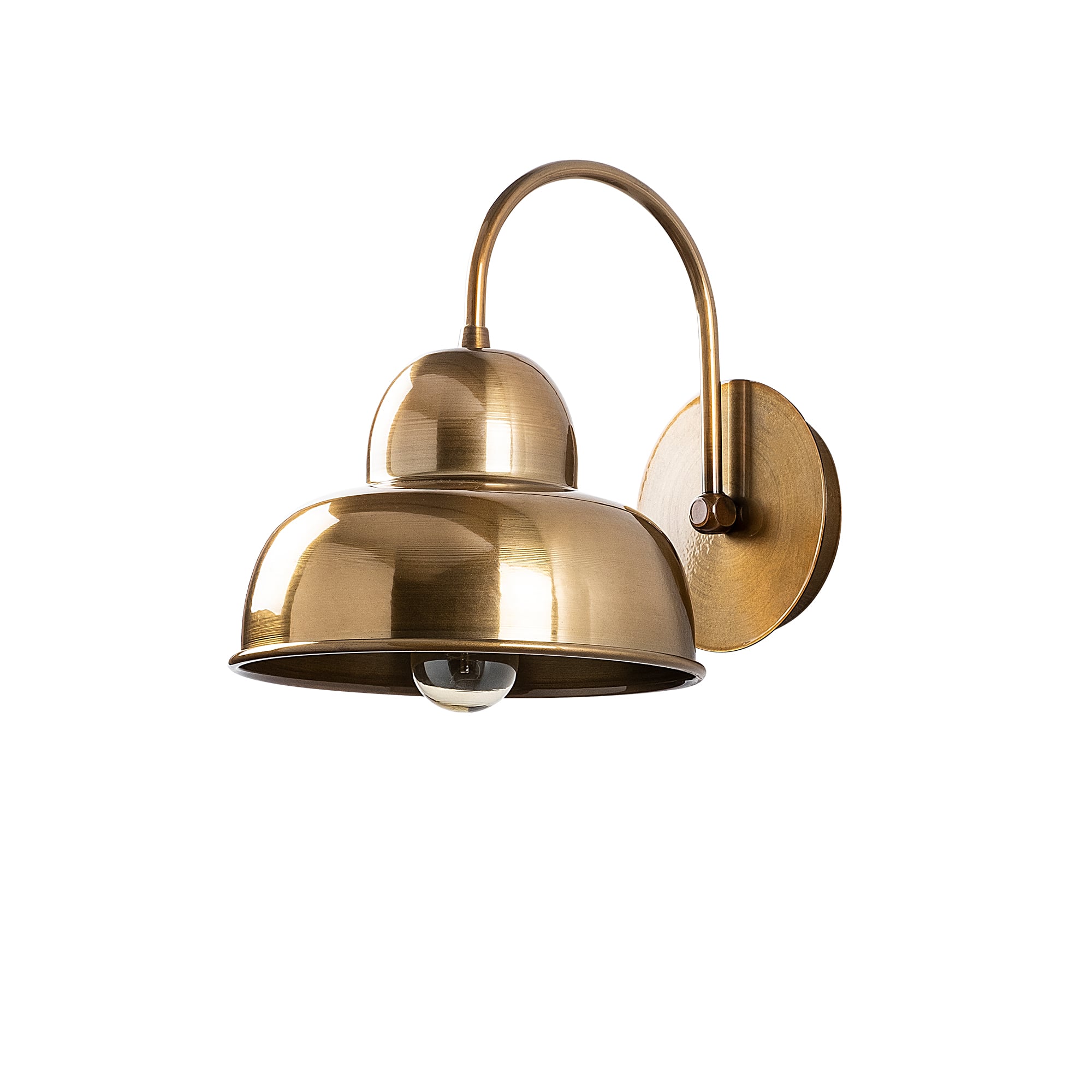 Vintage Dekoratif Duvar Tekli Aplik, Eskitme Gold Metal Sıvama Aydınlatma CAKIR-180VINTAGE