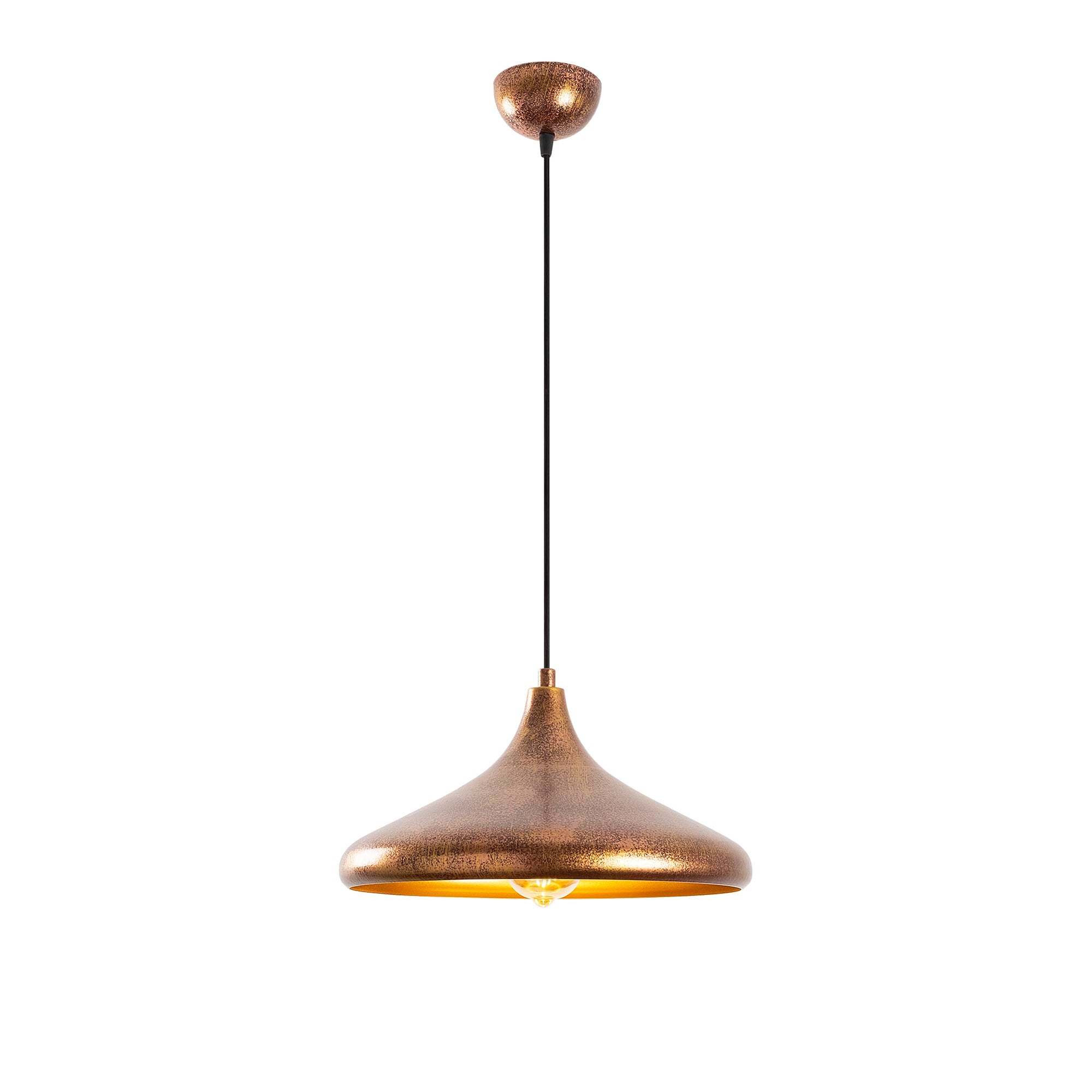 Metal Sıvama Tekli Sarkıt Vintage Gold Barek-11545