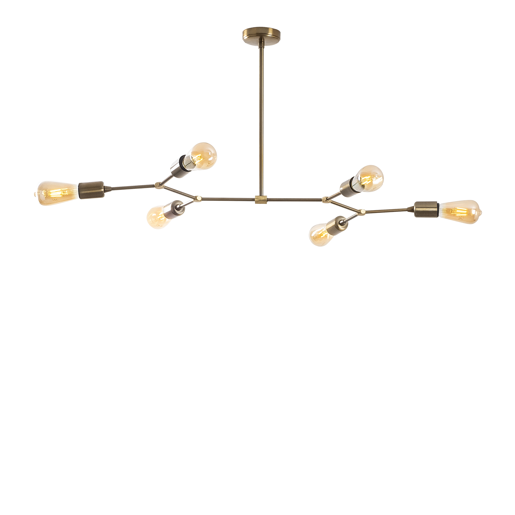 Rustik 6Lı Avize Eskitme Sparrow-Nua-1236
