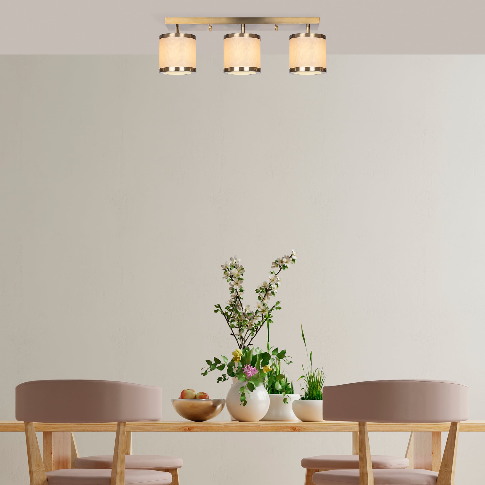 Abajur Başlıklı 3Lü Plafönyer Eskitme Way-11635