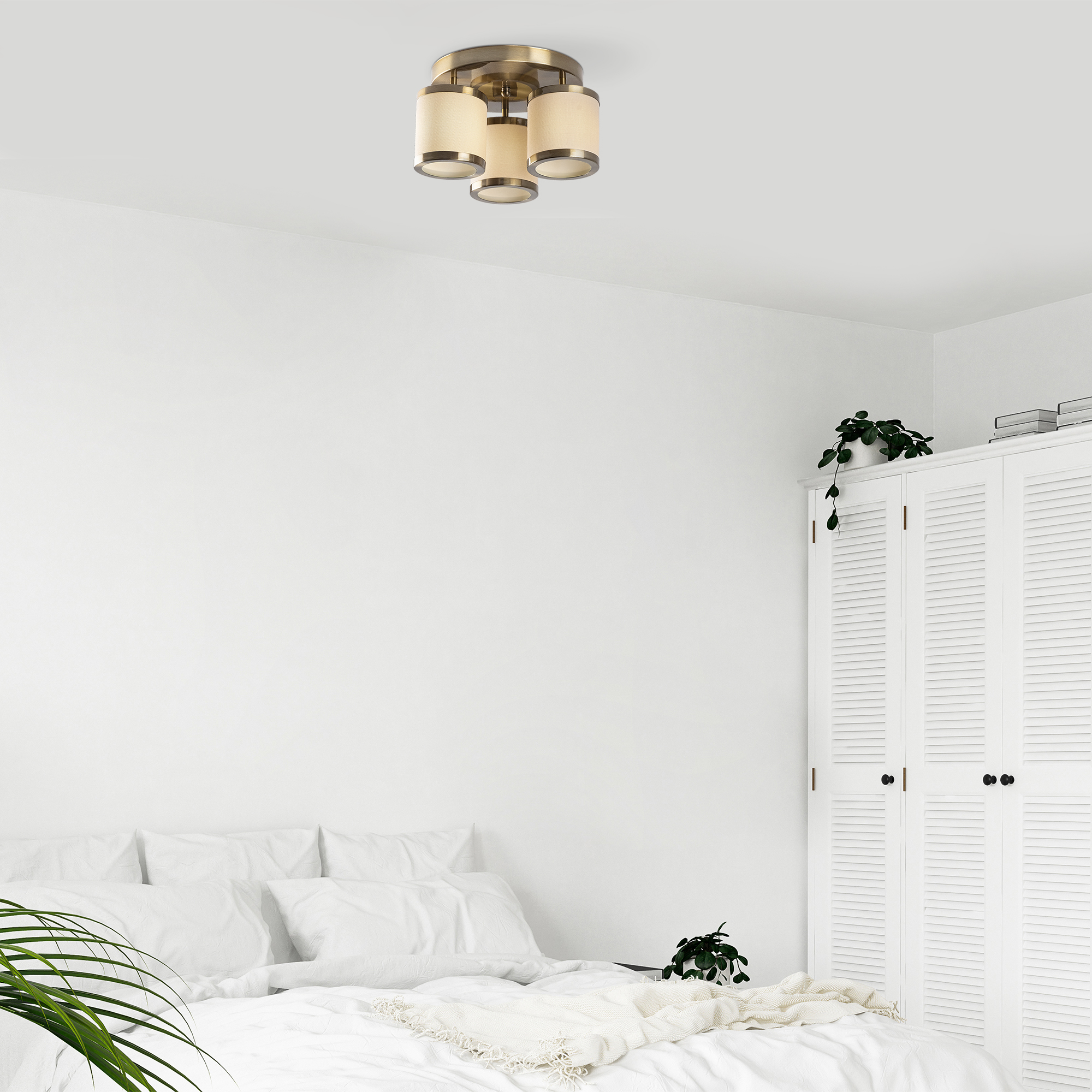 Abajur Başlıklı 3Lü Plafönyer Eskitme Way-11625
