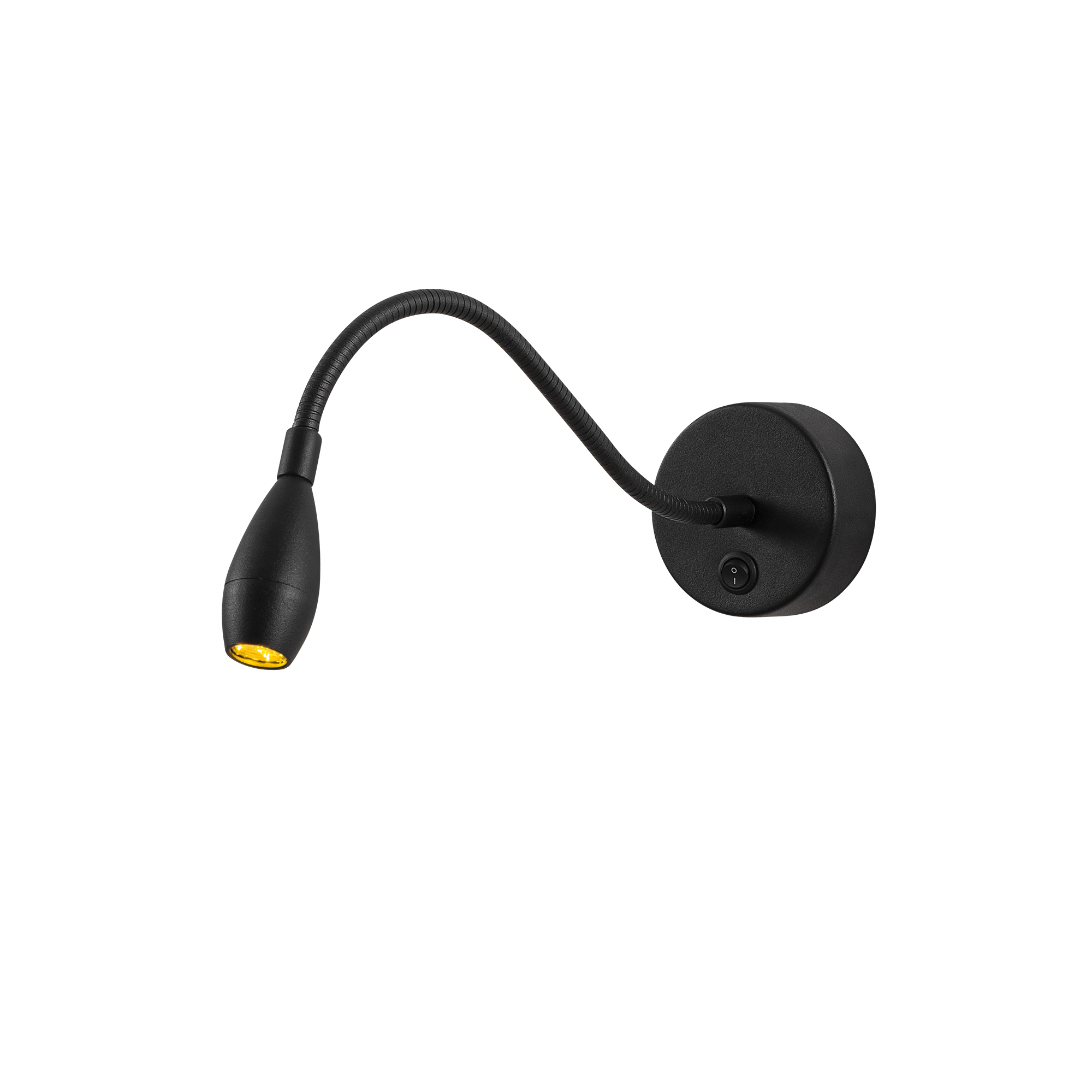 LedLi Okuma Lambası Pütürlü Siyah Readıng-Nuw-3251