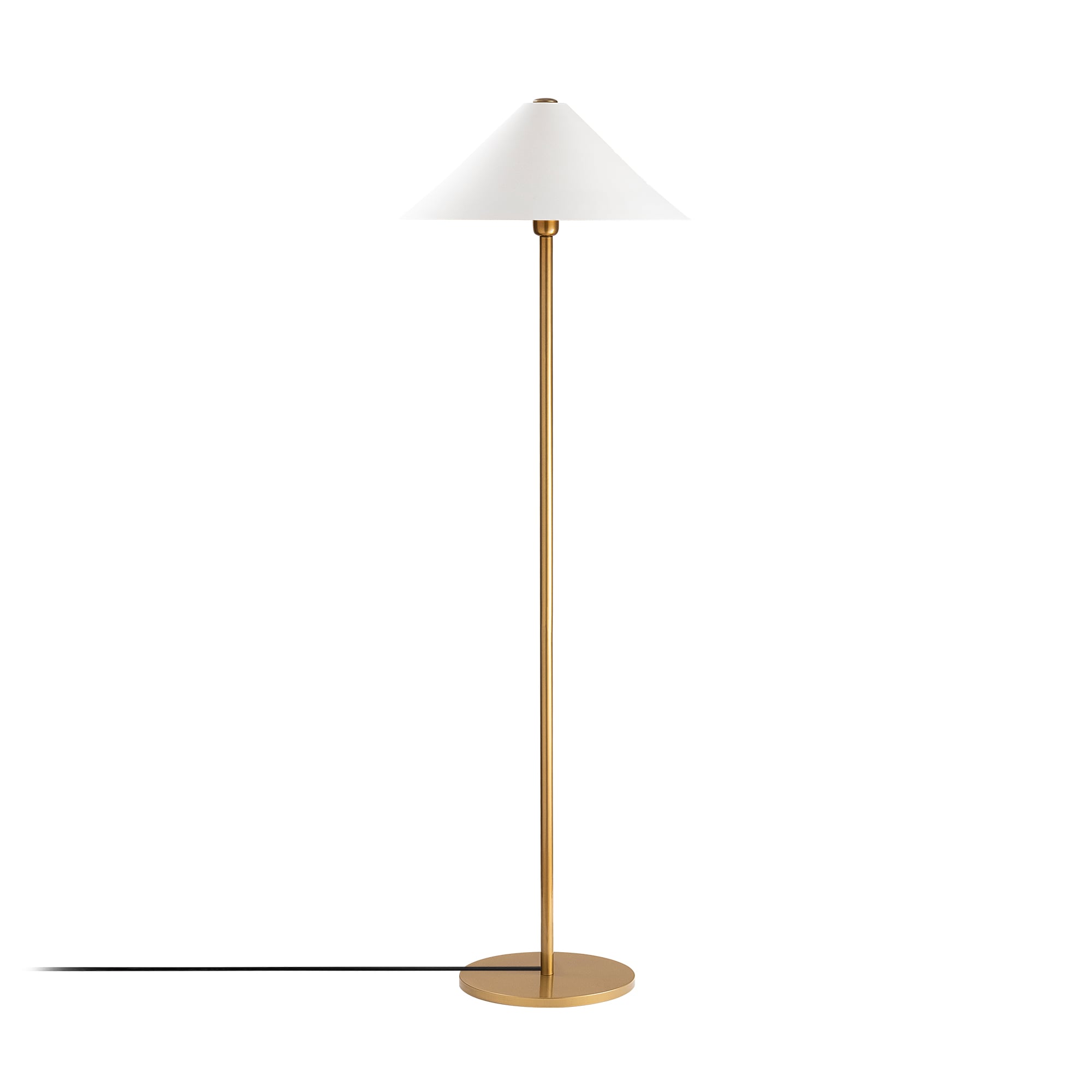 Metal Sıvama Tekli Lambader Parlak Gold Mıxed-11512