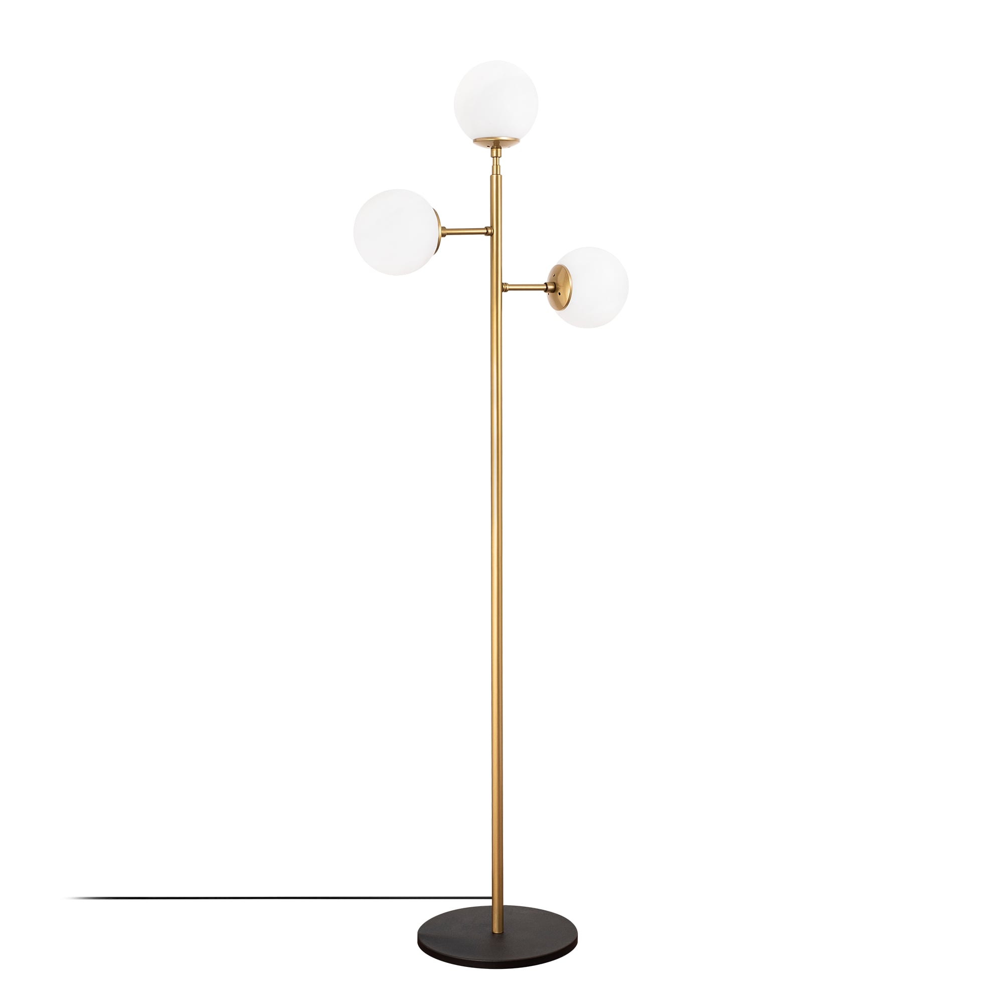 Camlı 3Lü Lambader Parlak Gold Atmaca-10290