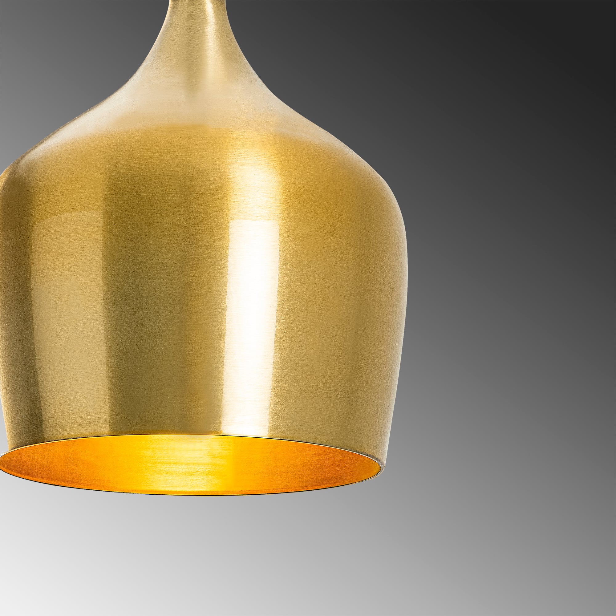 Metal Sıvama Tekli Sarkıt Parlak Gold Bırol-Nus-2703