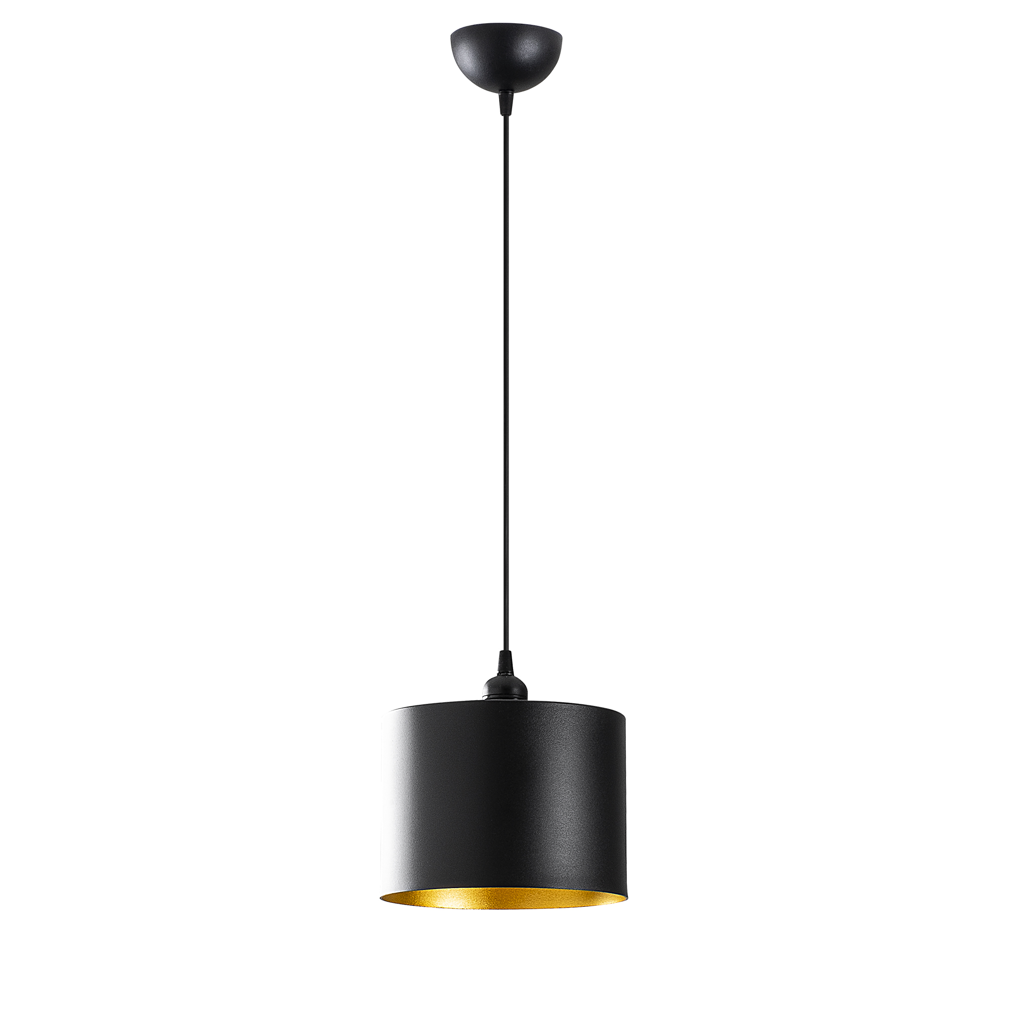 Metal Sıvama Tekli Sarkıt Pütürlü Siyah Duz-195Black-1