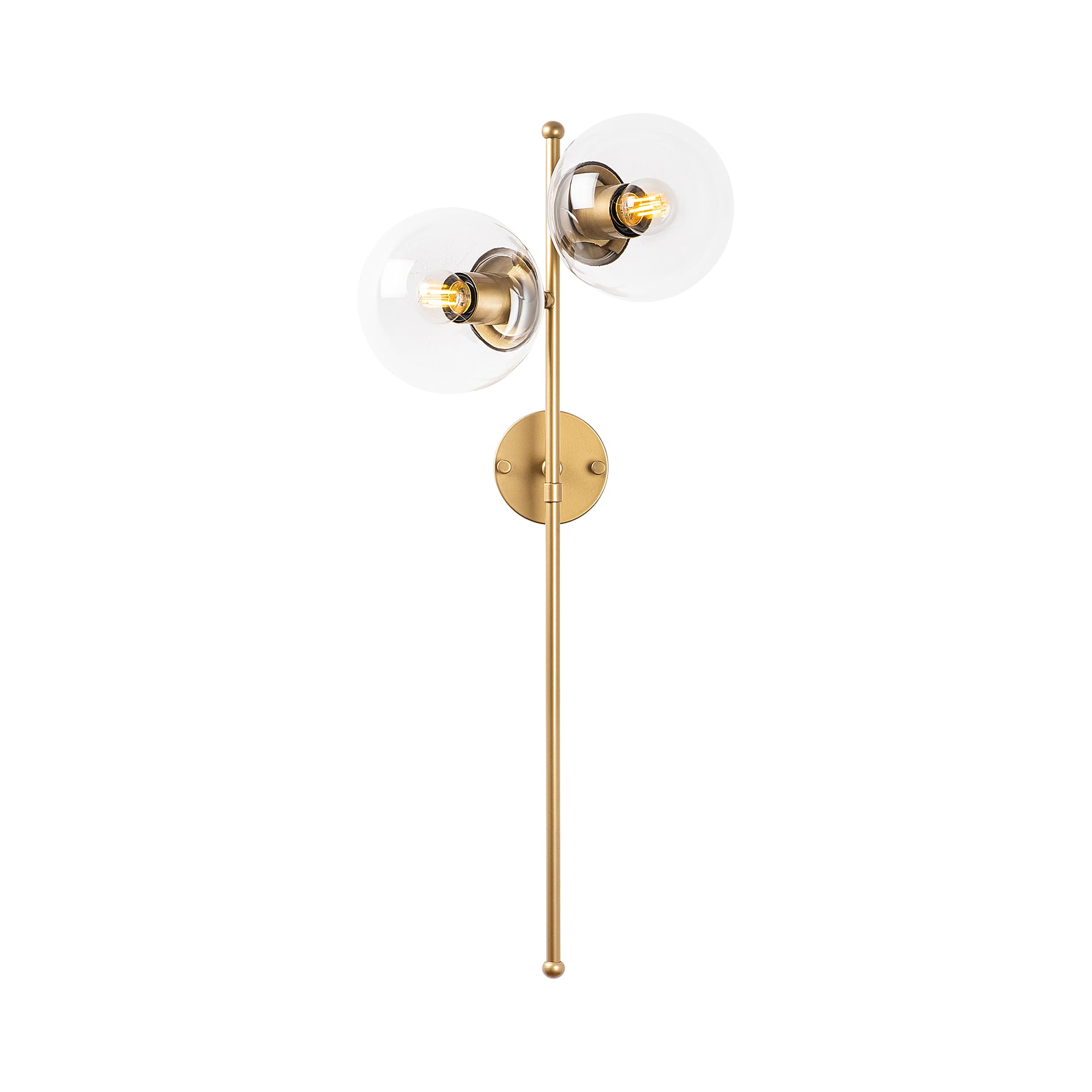 Camlı 2Li Aplik Parlak Gold Fazlı-10405