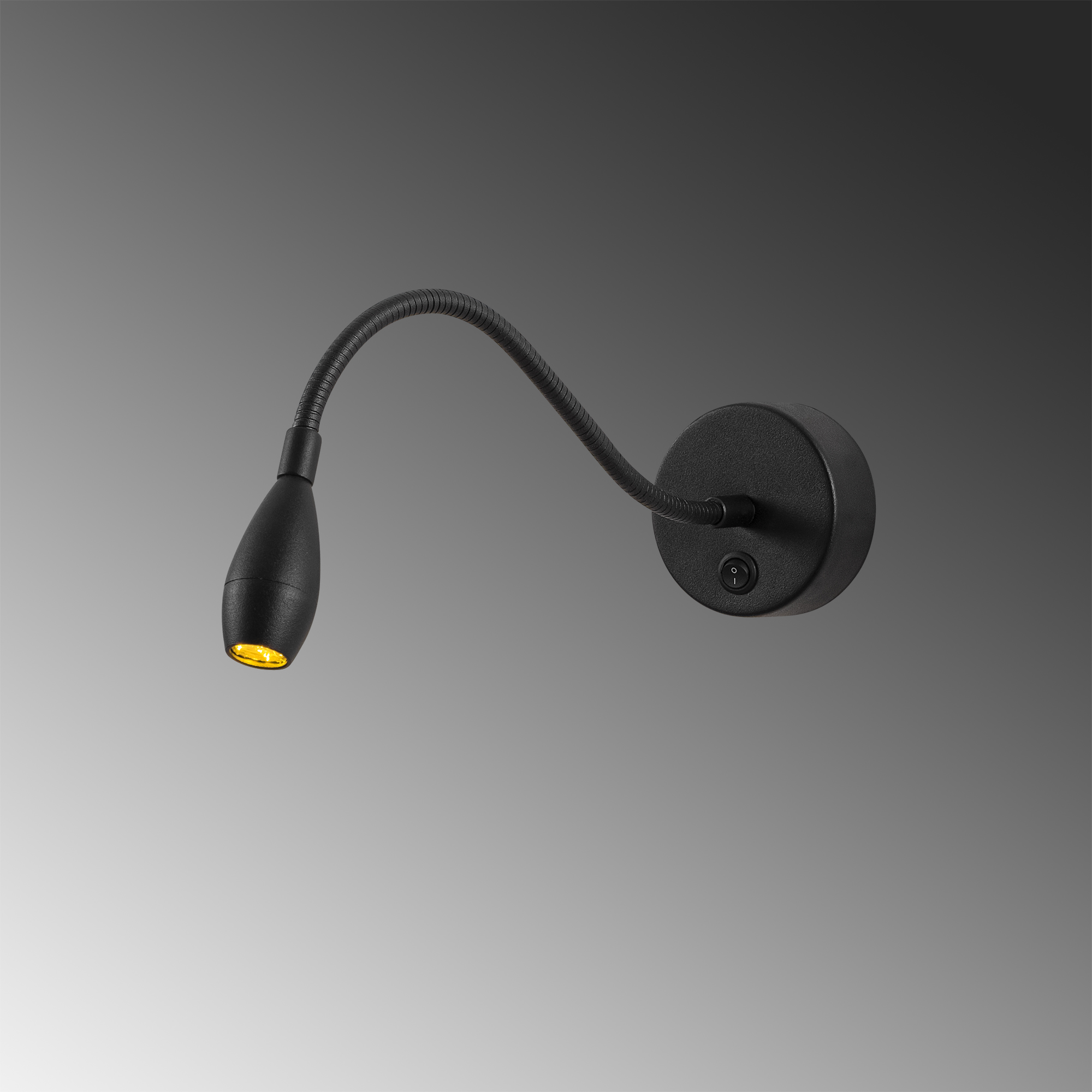 LedLi Okuma Lambası Pütürlü Siyah Readıng-Nuw-3251