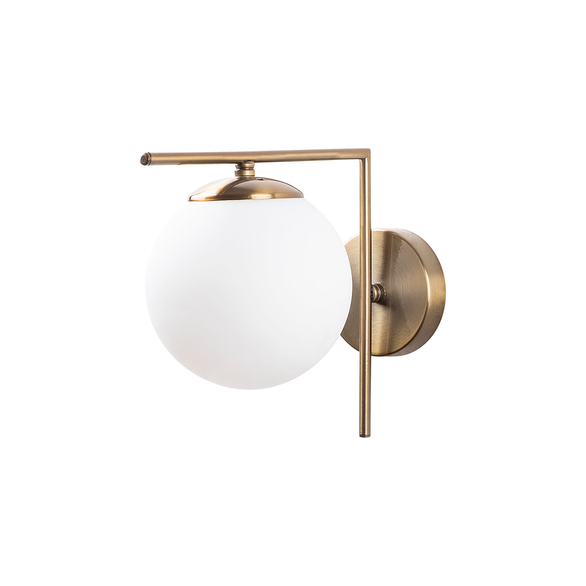 Camlı Tekli Aplik Parlak Gold Flos-7141