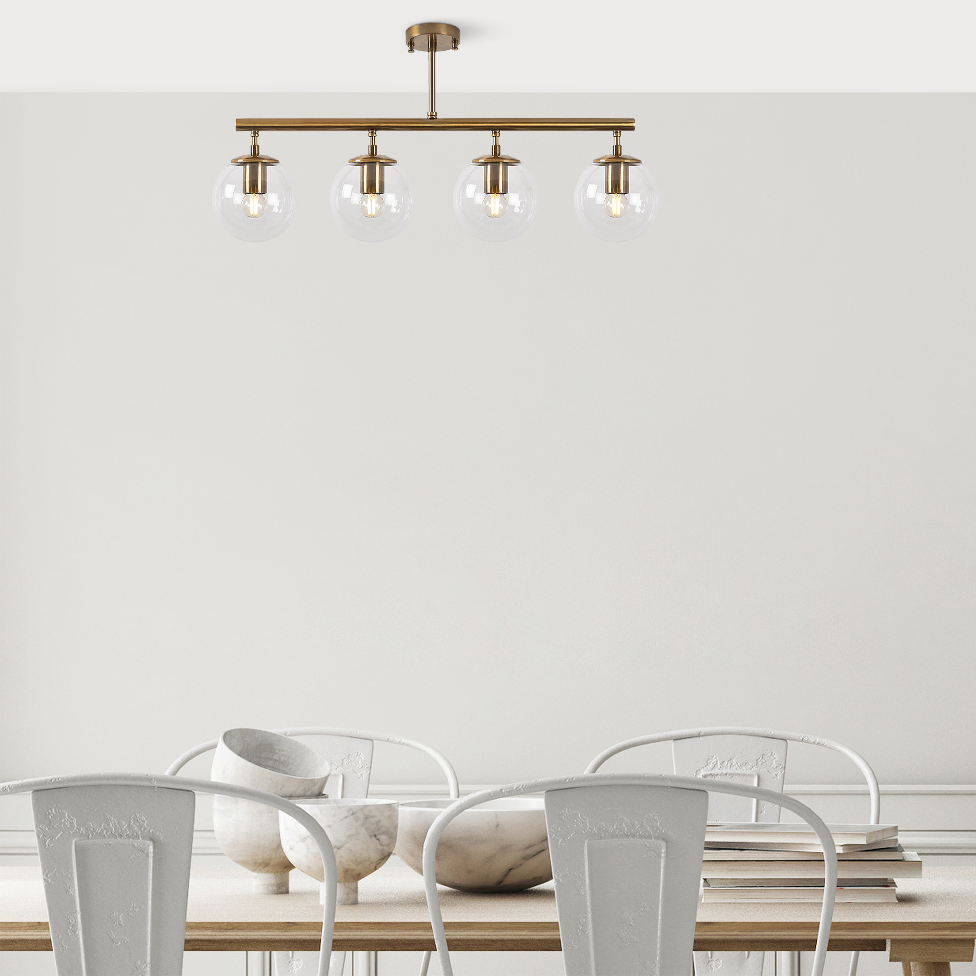 Camlı 4Lü Plafönyer Eskitme Fazlı-10441