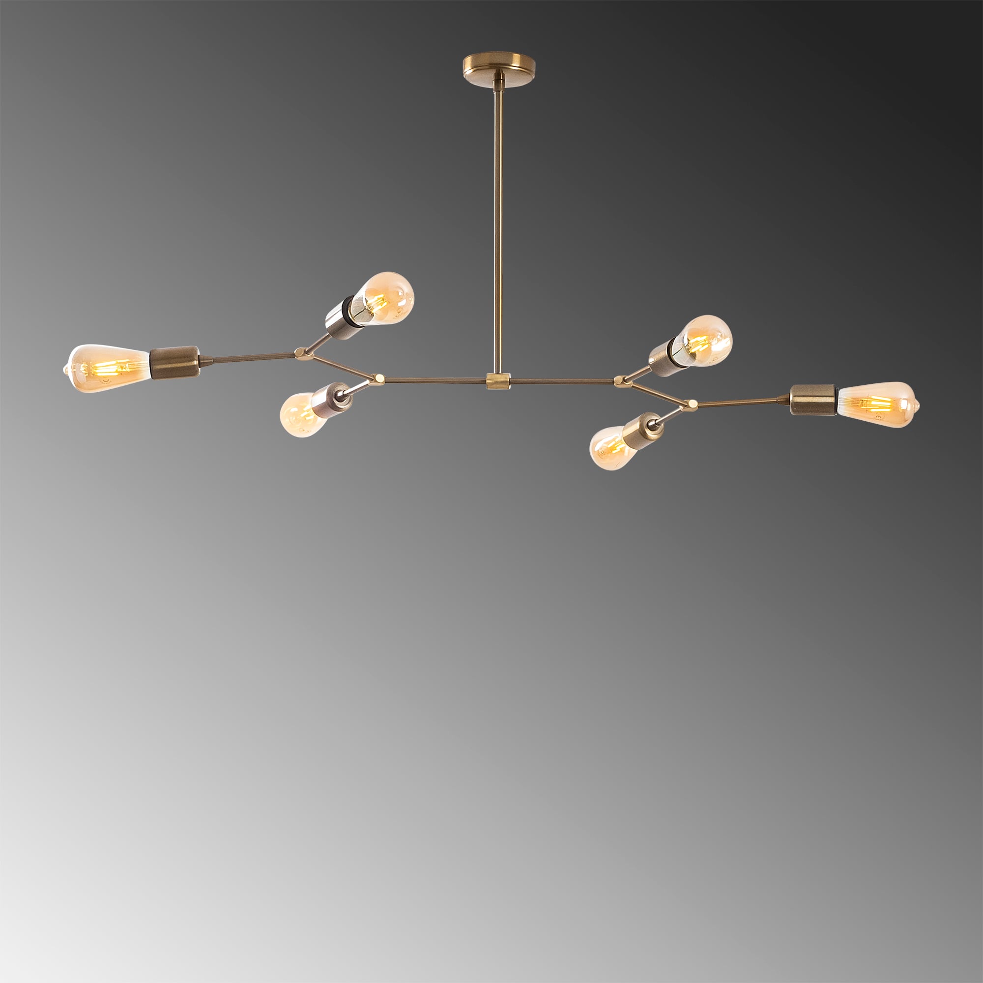 Rustik 6Lı Avize Eskitme Sparrow-Nua-1236