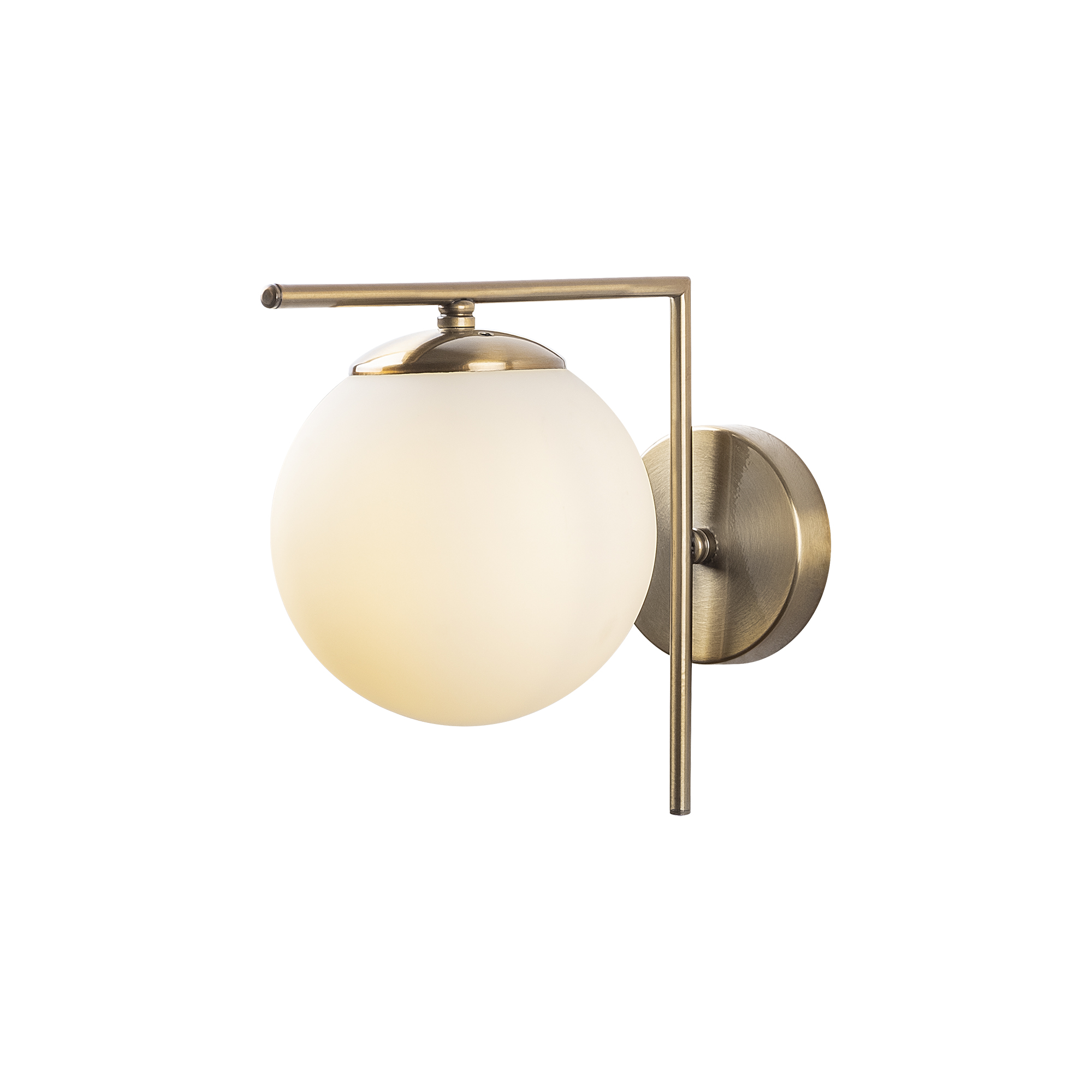 Camlı Tekli Aplik Parlak Gold Flos-7141