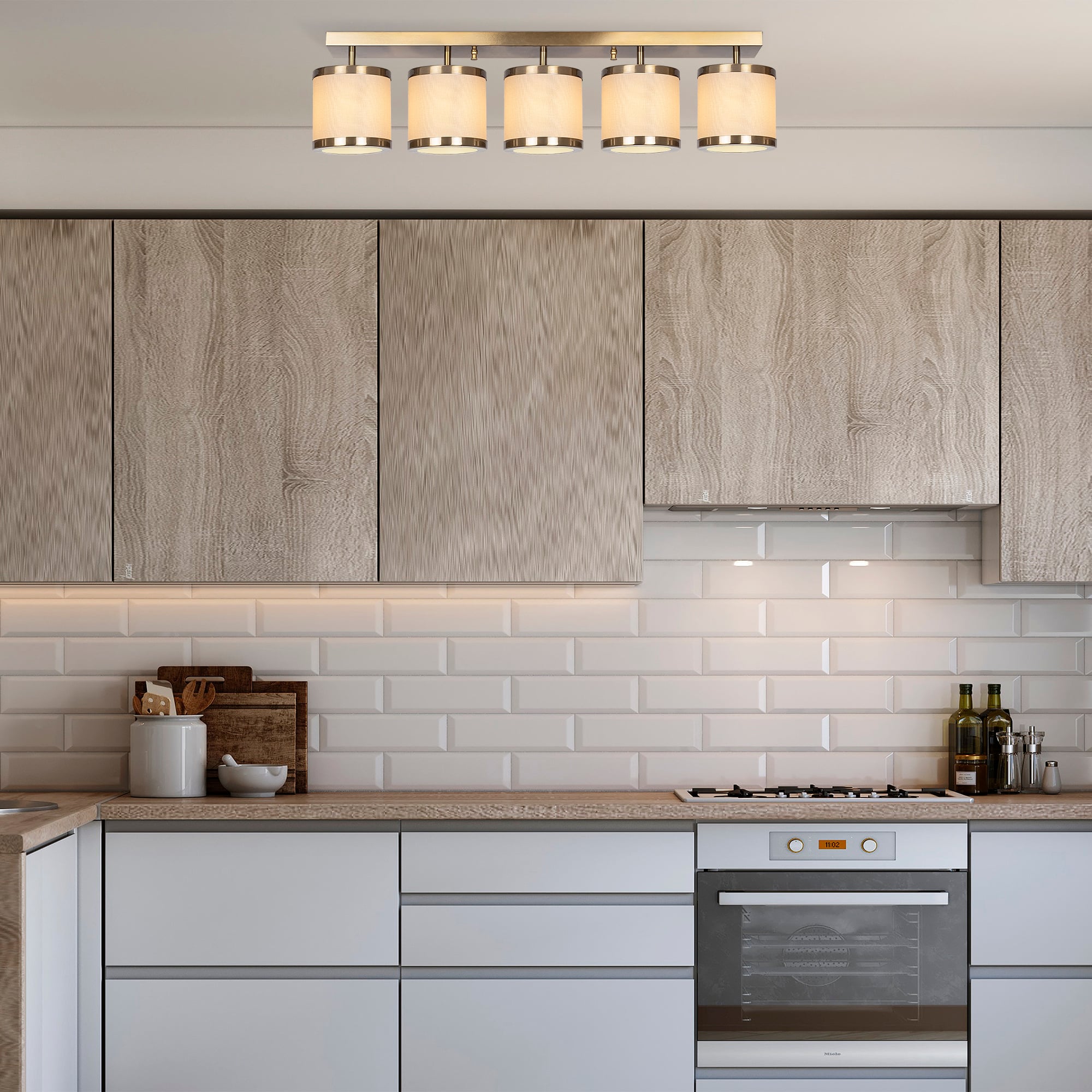 Abajur Başlıklı 5Li Plafönyer Eskitme Way-11640