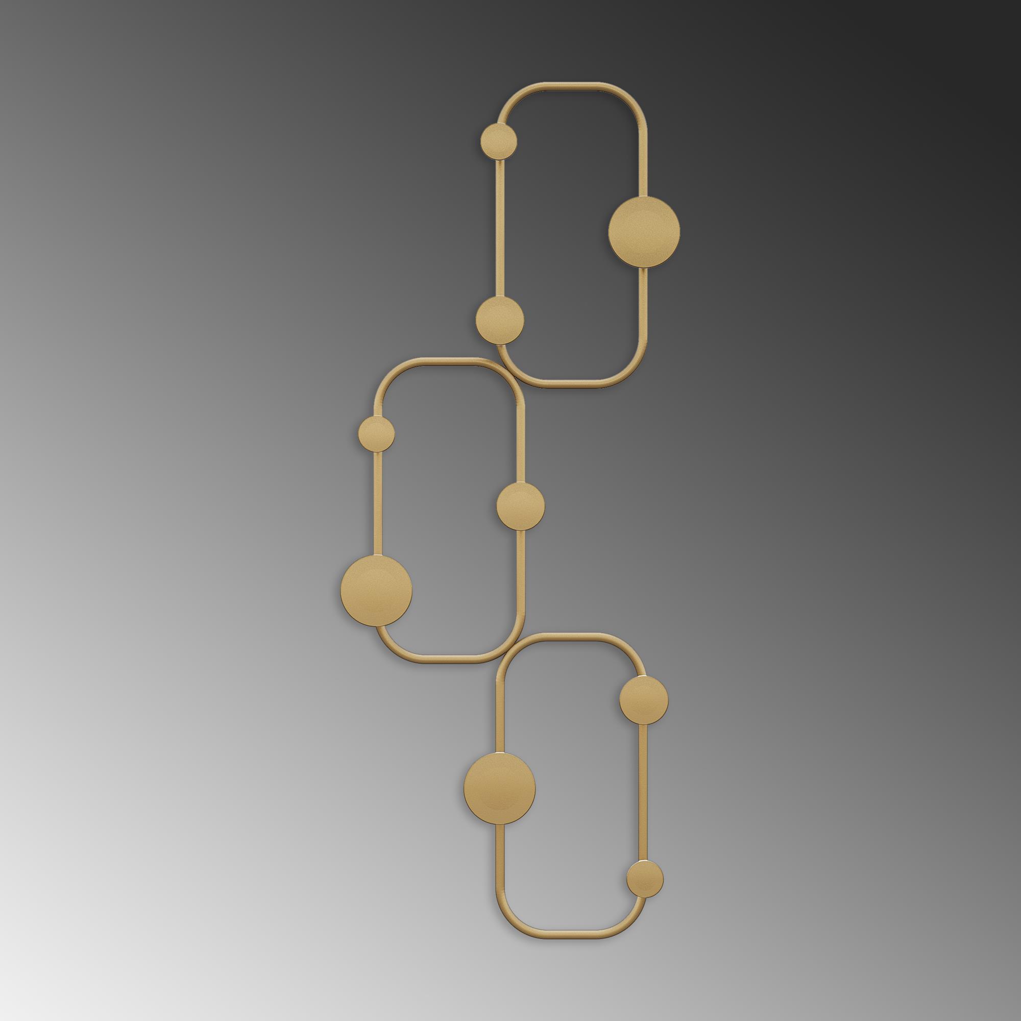 Altın Gold,Dekoratif Metal Duvar Askısı Modern Tasarım Antre Banyo Hol Portmanto Askılığı,AMT-011-A