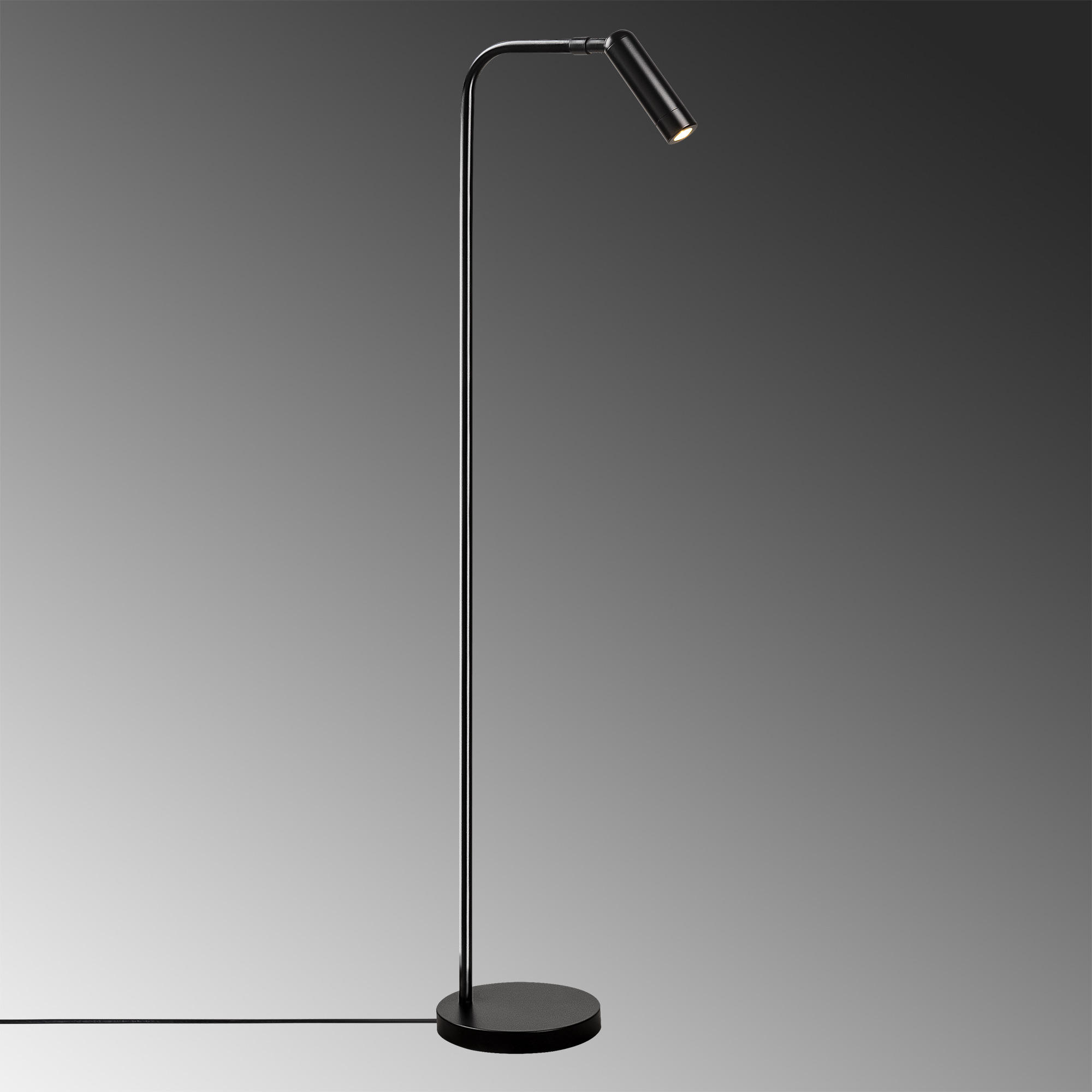 LedLi Okuma Lambası Pütürlü Siyah Ugur-6051