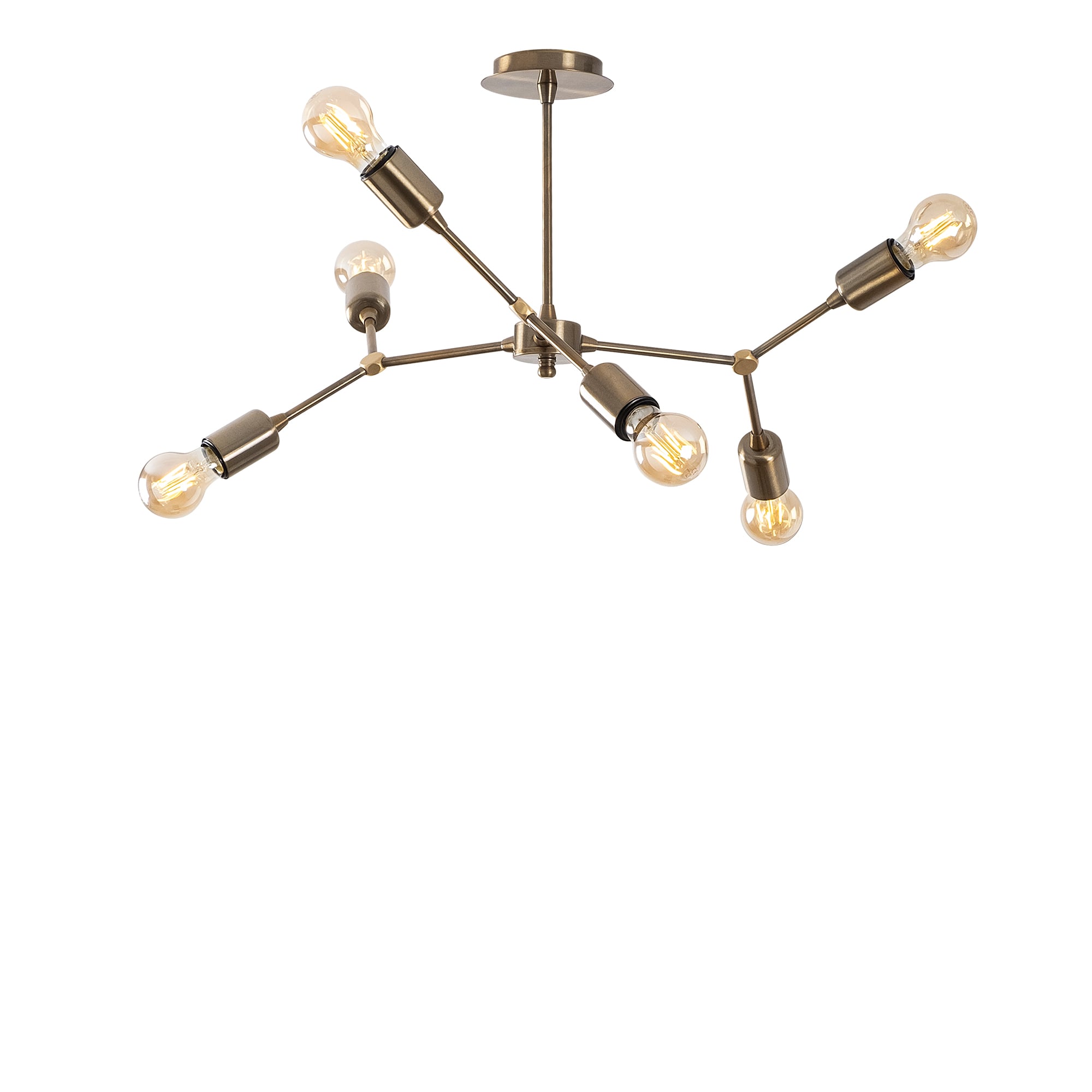 Rustik 6Lı Avize Eskitme Sparrow-Nua-1192