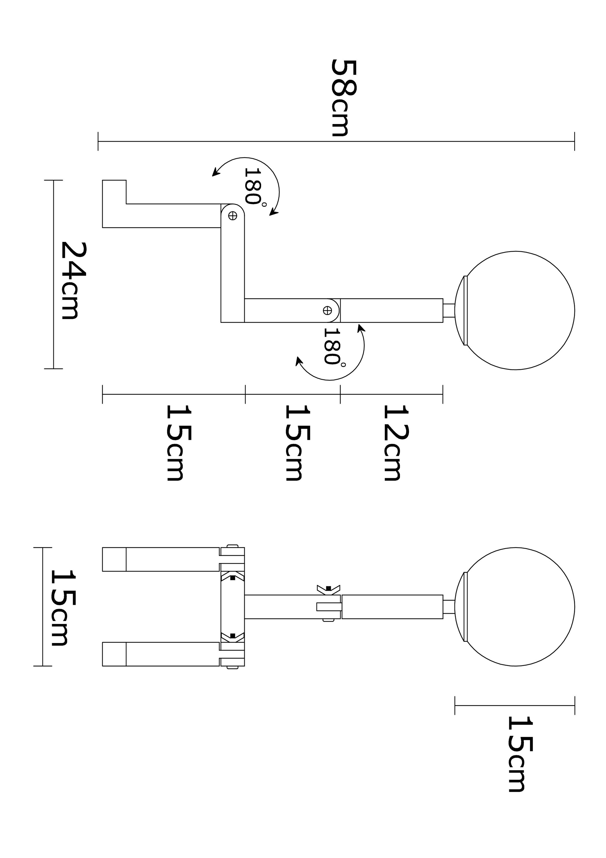 Camlı Tekli Masa Lambası Natural Ahşap Adam-N-834