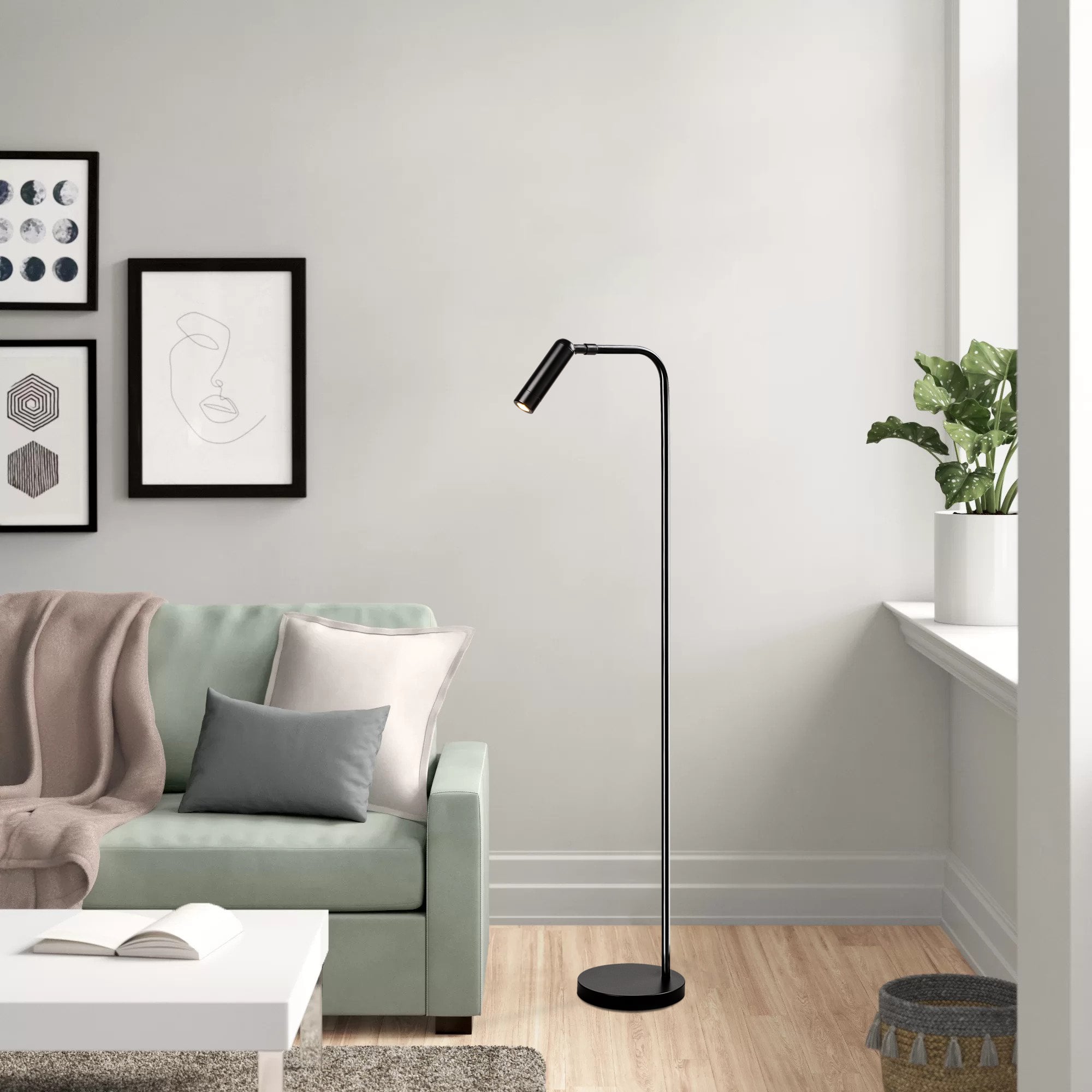 LedLi Okuma Lambası Pütürlü Siyah Ugur-6051