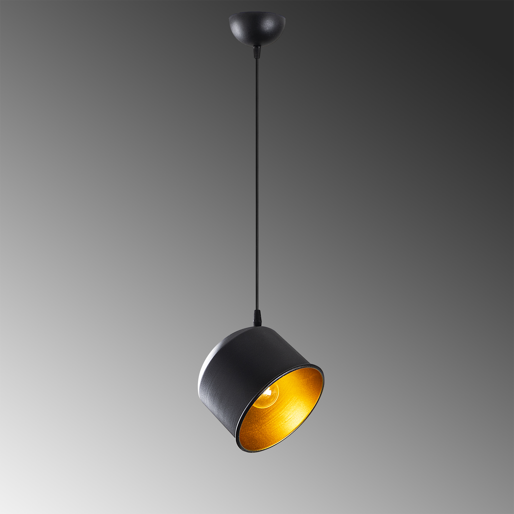 Metal Sıvama Tekli Sarkıt Pütürlü Siyah Fas-192Black-1