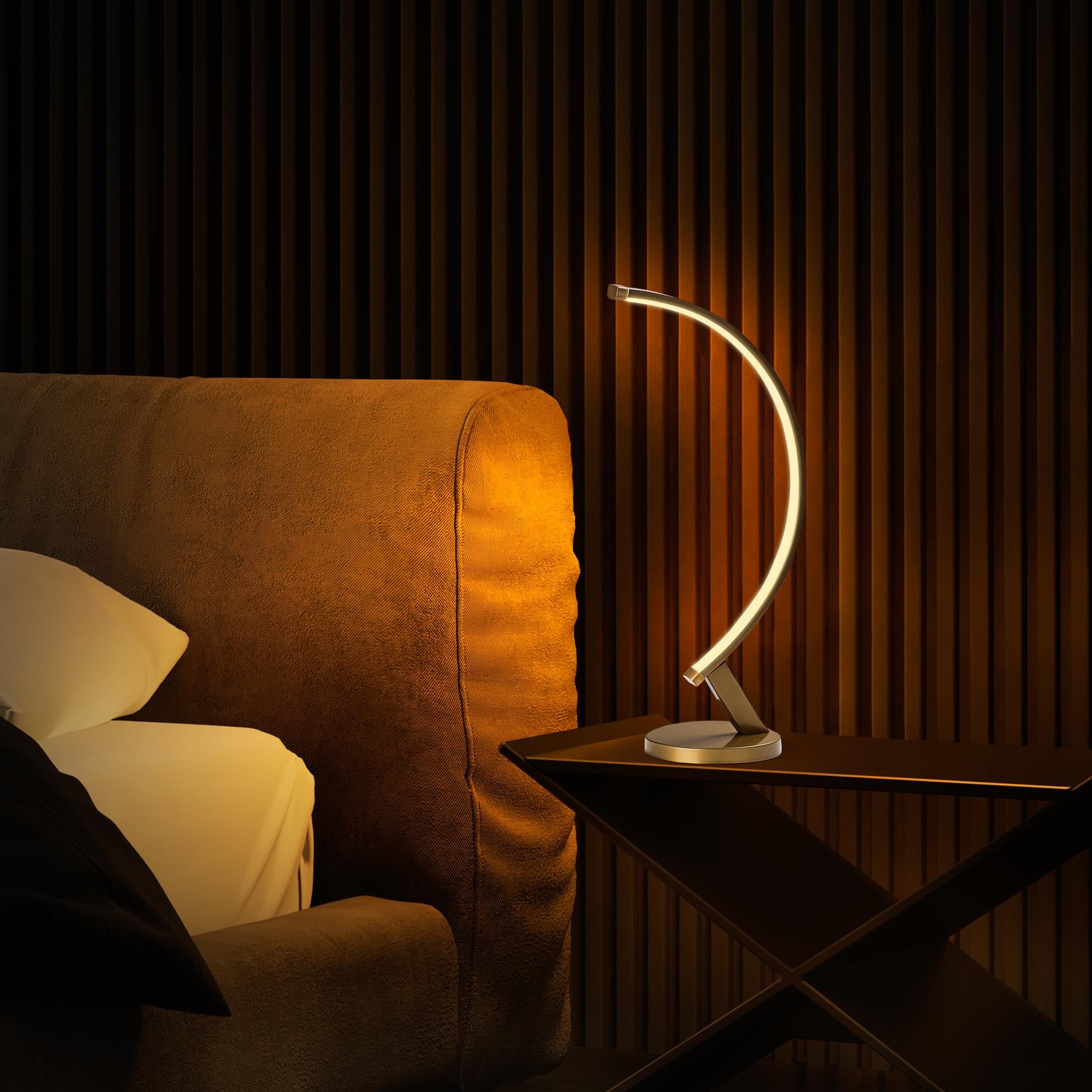 LedLi Masa Lambası Parlak Gold Bevel-13324