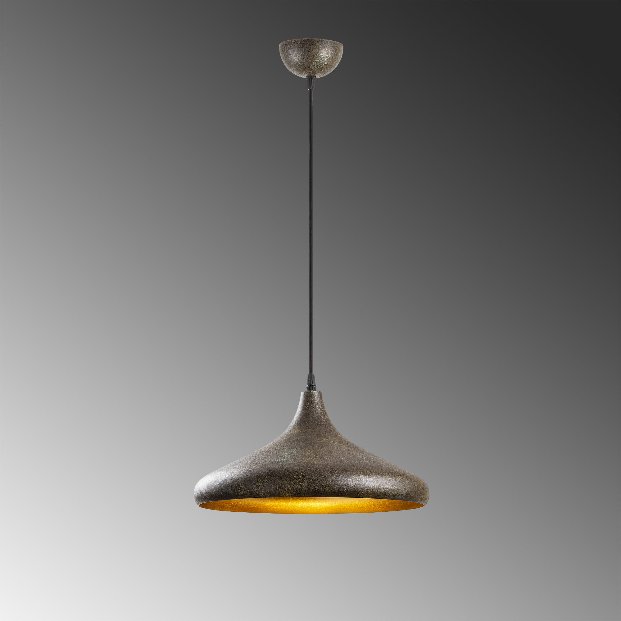 Metal Sıvama Tekli Sarkıt Vintage Gold Barek-11544