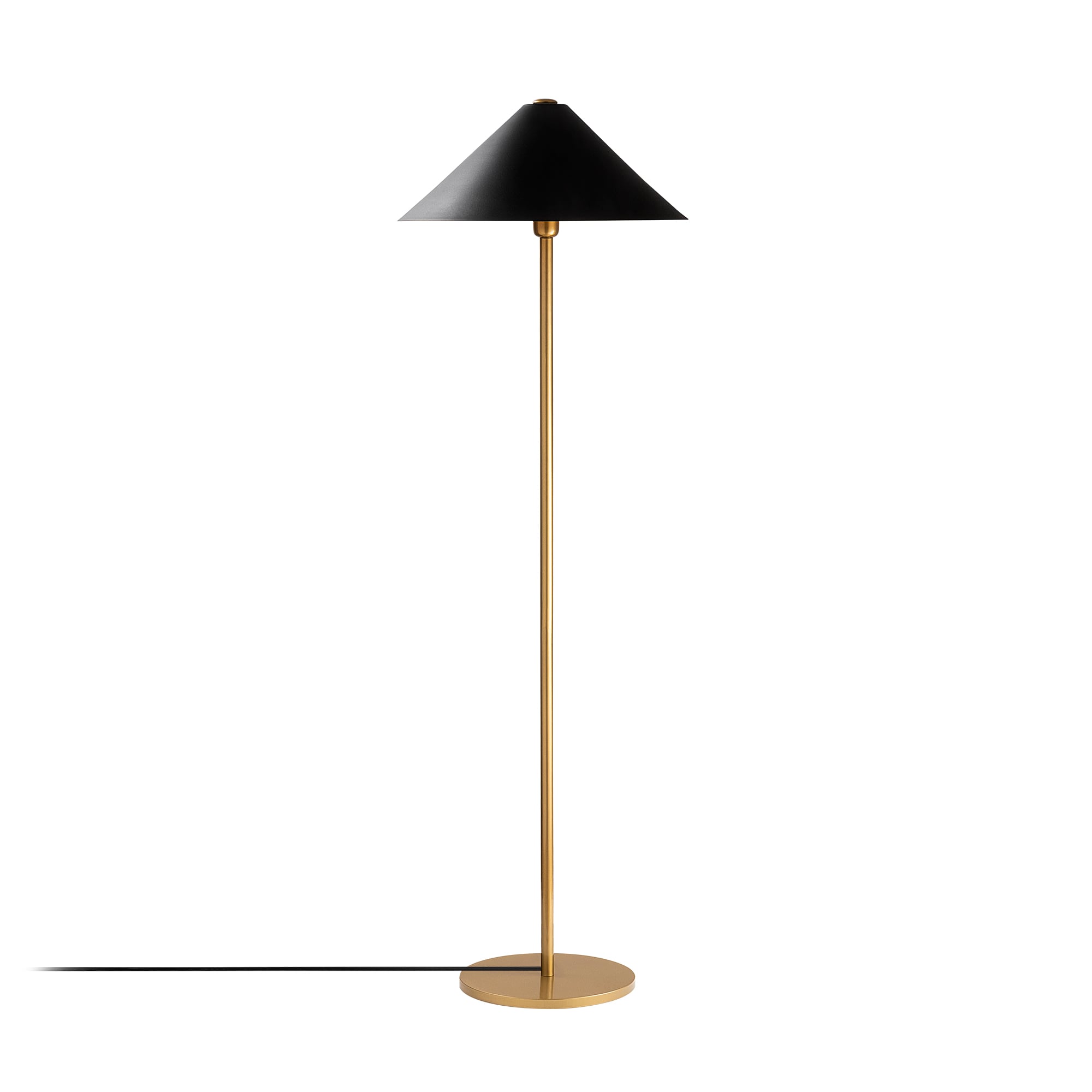 Metal Sıvama Tekli Lambader Parlak Gold Mıxed-11511