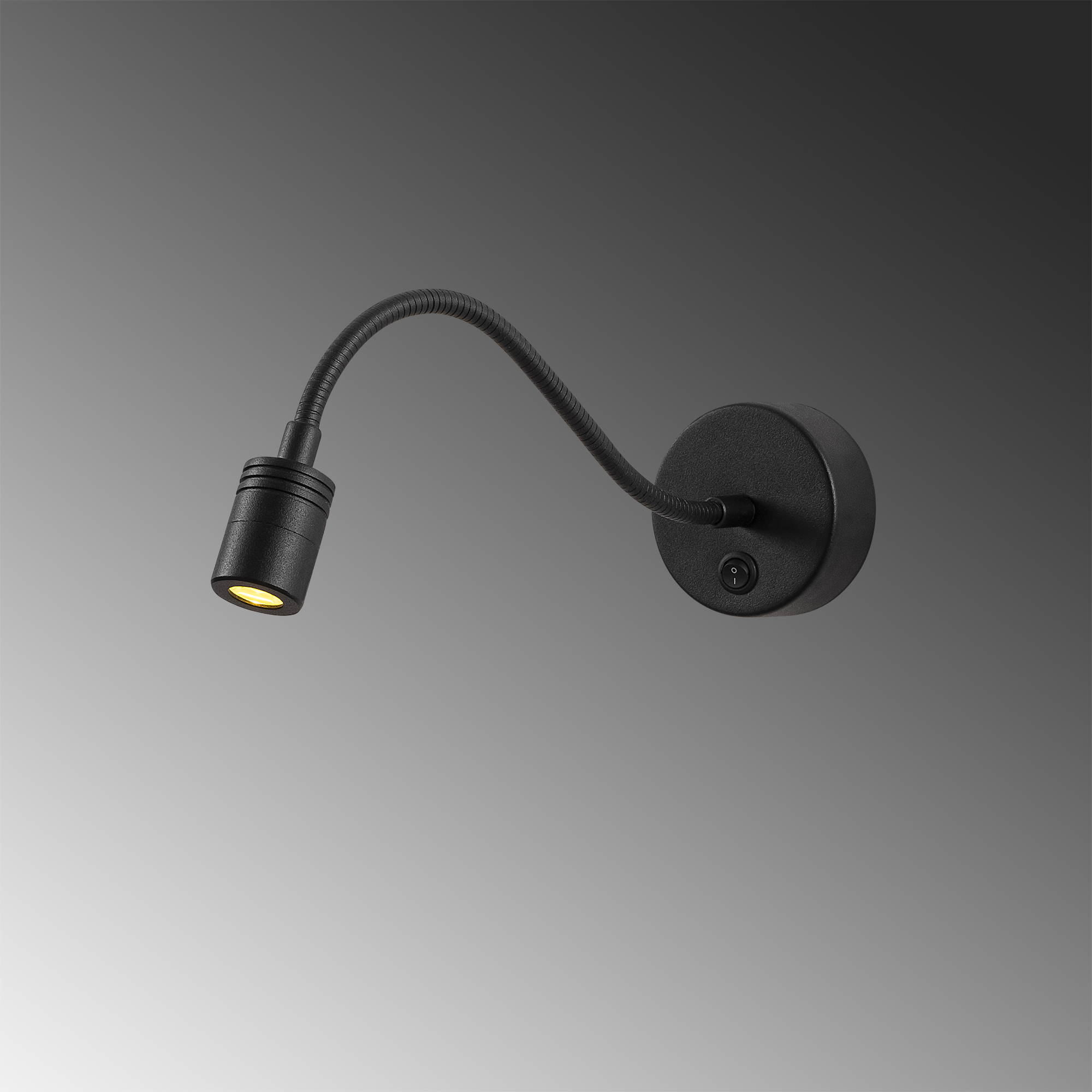 LedLi Okuma Lambası Pütürlü Siyah Readıng-Nuw-3241
